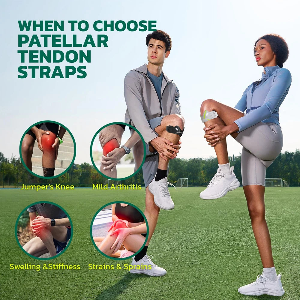 1PCS Patellar Tendon Support Strap, Adjustable Patella Band Stabilizer Knee Brace for  Tendonitis, Basketball,Volleyball, Squats