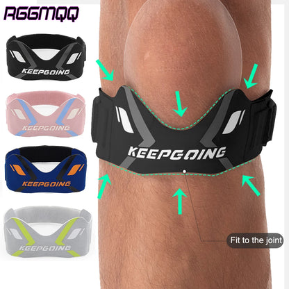 1PCS Patellar Tendon Support Strap, Adjustable Patella Band Stabilizer Knee Brace for  Tendonitis, Basketball,Volleyball, Squats